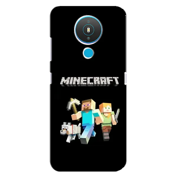 Чехол с принтом «герои Minecraft» для Nokia 1.4