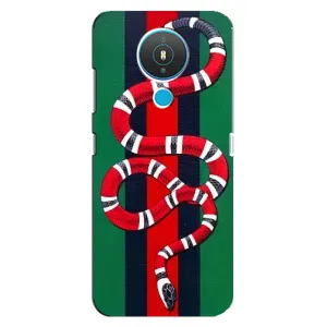 Чехлы ГУЧЧИ для Нокиа 1.4 (AlphaPrint) (Gucci змия)