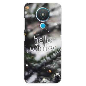 Новогодние, Праздничные Чехлы для Nokia 1.4 - 2024 год (Hello winter)