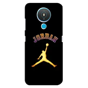 Чехлы для Nokia 1.4 - с картинкой JORDAN (AlphaPrint) (Jordan Gold)
