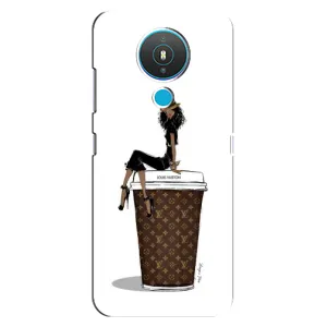 Чехлы Луи Витон для Nokia 1.4 (AlphaPrint - LOUIS VUITTON) (кофе LOUIS VUITTON)