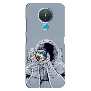 Чехол NASA для Nokia 1.4 (AlphaPrint) (Космонавт фото)