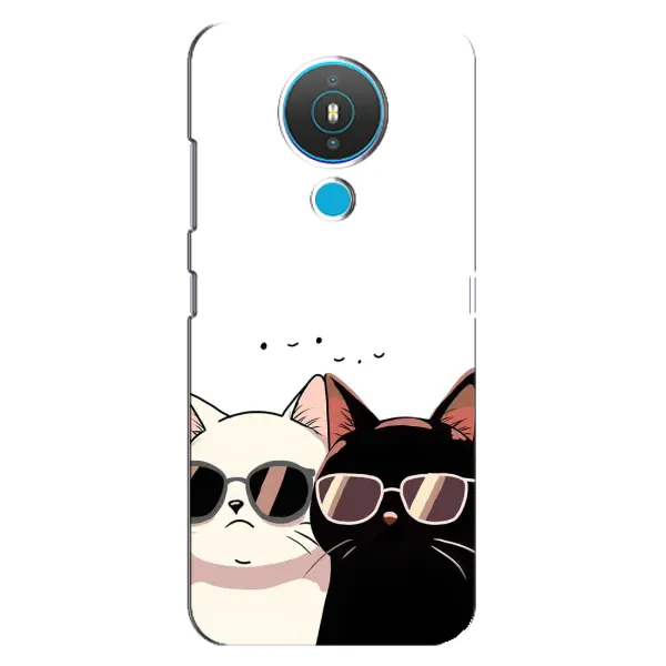 Чехол с принтом «Коты в очках» для Nokia 1.4