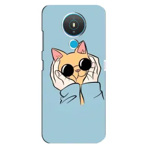 Чехол на Нокиа 1.4 с Котами (VPrint) (Котик в очках)