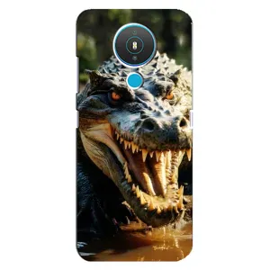 Чехол с картинкой «Хищники» для Nokia 1.4 (Опасный крокодил)