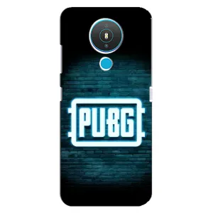 Чехол PUBG для Нокиа 1.4 (AlphaPrint) (Лого PUBG)
