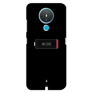 Чехлы для любимой на Нокиа 1.4 (VPrint) (Love battery)