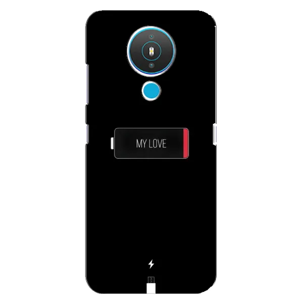 Чехол с принтом «Love battery» для Nokia 1.4