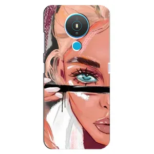 Чехол с печатью для Nokia 1.4 - (Мода) (AlphaPrint) (Макияж)