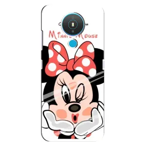 Эксклюзивный чехол для Nokia 1.4 (AlphaPrint - Мультяшные) (Маус Минни)