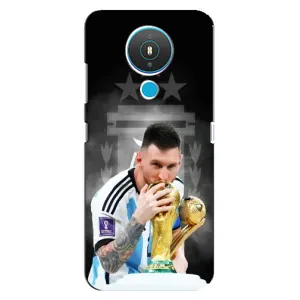 Чехлы для Nokia 1.4 (Leo чемпион) (AlphaPrint) (Месси Чемпион)