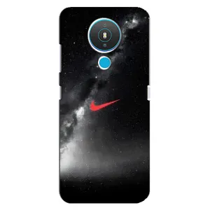 Чехол для Nokia 1.4 - с принтом Найк (AlphaPrint) (Найк красный)