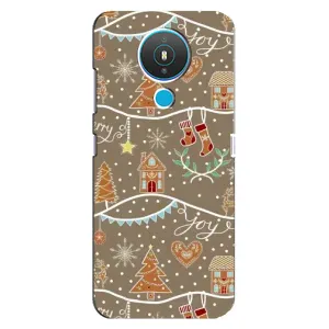 Новогодние, Праздничные Чехлы для Nokia 1.4 - 2024 год (Новогодние пряники)