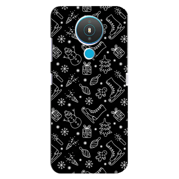 Чохол з принтом «Новорічний фон» для Nokia 1.4