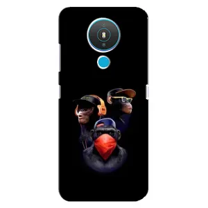 Чехол с Обезьянами Nokia 1.4 - (AlphaPrint) (Три обезьяны)