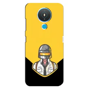 Чехол PUBG для Нокиа 1.4 (AlphaPrint) (Пабг в шлеме)