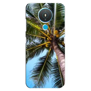 Силиконовый чехол с КАРТИНКАМИ лето для Nokia 1.4 (AlphaPrint) (Пальма)