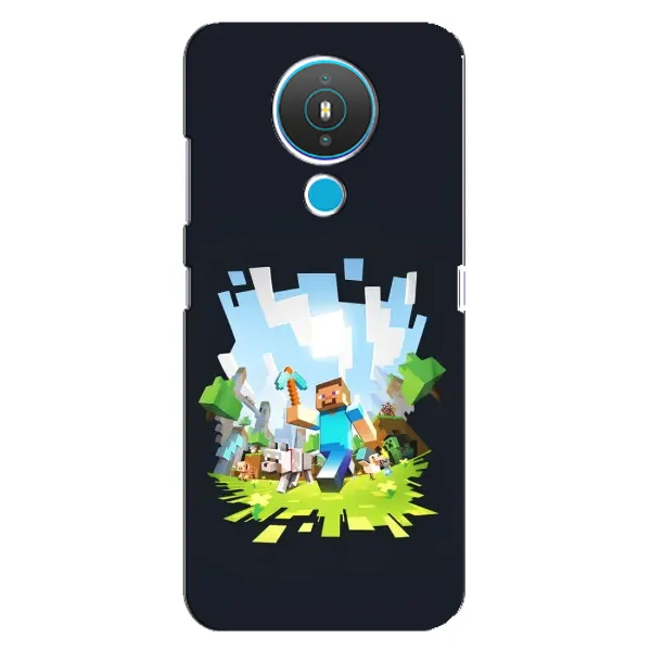 Чехол с принтом «персонажи Minecraft» для Nokia 1.4