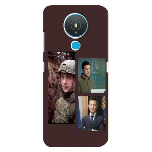 Чехол для Nokia 1.4 (AlphaPrint - с принтом Зеленского) (Президент)