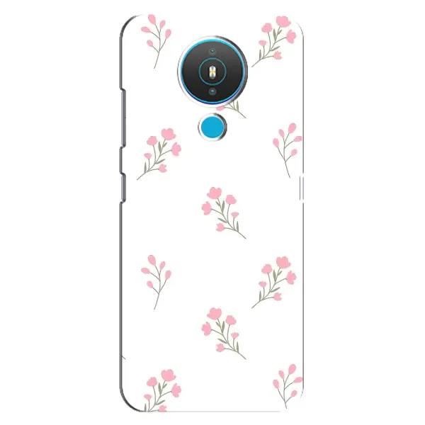 Чохол з принтом «Рожеві квіти» для Nokia 1.4