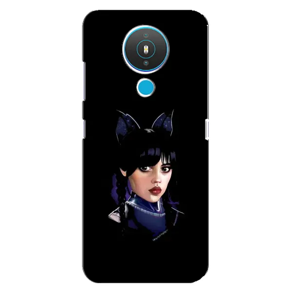 Чехол с принтом «серьезная Уэнздей» для Nokia 1.4