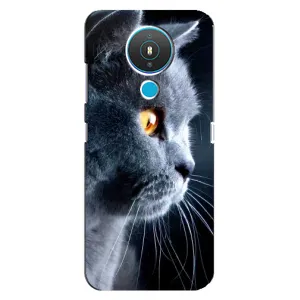 Чехлы с Котиками для Nokia 1.4 (VPrint) (Серый Кот)