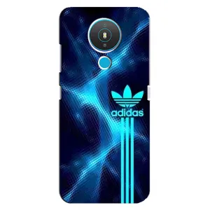 Чехлы Адидас для Nokia 1.4 (AlphaPrint) (Синий Адидас)