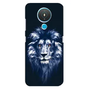 Чехол со Львом для Nokia 1.4 (VPrint) (Синий Лев)