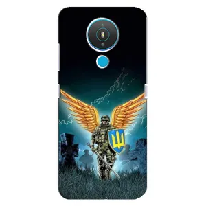 Чехлы с картинкой ЗСУ для Nokia 1.4 (AlphaPrint) (Солдат ЗСУ)