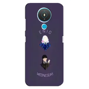 Чехлы Венсдей на Nokia 1.4 Уэнсдей (AlphaPrint) (Уэнздей и подруга)