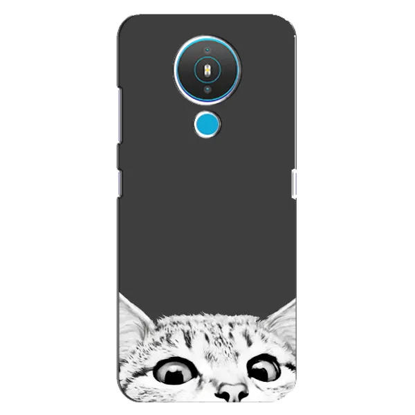 Чехол с принтом «Выглядывает кот» для Nokia 1.4