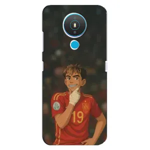 Чехол с футболистом Ламин Ямаль Nokia 1.4 (Ямаль аниме)
