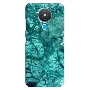 Мраморный чехол на Nokia 1.4 (VPrint) (Зеленый мрамор)