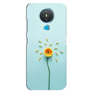 Чехлы с Цветами для Nokia 1.4 (VPrint) (Желтый цветок)
