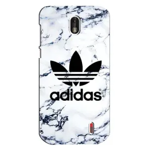 Чохли Адидас для Nokia 1 (AlphaPrint) (Адідас на мраморі)