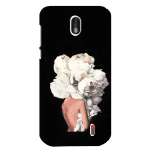 Чехлы (ART) Цветы на Nokia 1 (VPrint) (Білі квіти)