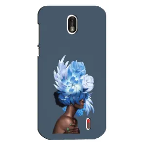 Чехлы (ART) Цветы на Nokia 1 (VPrint) (Квіти на голові)