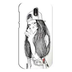 Чохол з друком для Nokia 1 - (Мода) (AlphaPrint) (Фото дівчини)