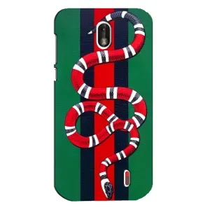 Чохли  GUCCI для Нокіа 1 (AlphaPrint) (Gucci змія)