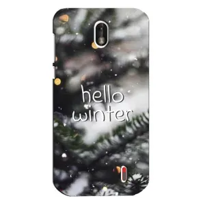 Новорічні, Святкові Чохли для Nokia 1 - 2024 год (Hello winter)