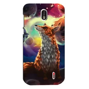 Чохли з картинкою Лисичка для Nokia 1 (VPrint) (Лисичка в космосі)