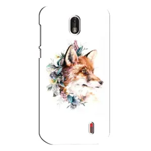 Чохли з картинкою Лисичка для Nokia 1 (VPrint) (Лиса в квітах)