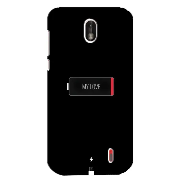 Чохол з принтом «Love battery» для Nokia 1