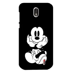 Міккі Маус чохол для Nokia 1 (AlphaPrint - Мультяшні) (Маус на чорному)