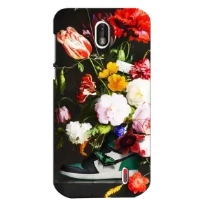 Бренднові Чохли для Nokia 1 - (PREMIUMPrint) (Nike цветы)