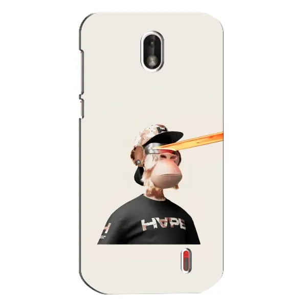 Чохол з принтом «мавпа NFT в окулярах» для Nokia 1