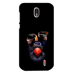 Чохол з Мавпами Nokia 1 - (AlphaPrint) (Три мавпи)