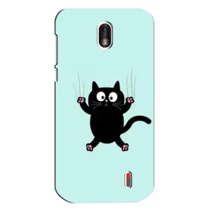 Чохол з принтом для Nokia 1 (AlphaPrint) Модні коти (Падаючий кіт)