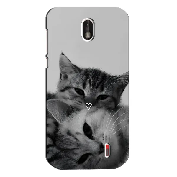 Чохол з принтом «Пара котів» для Nokia 1