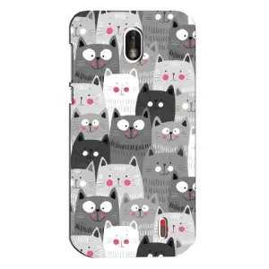 Чохли з Котиками для Nokia 1 (VPrint) (Мальовані котики)